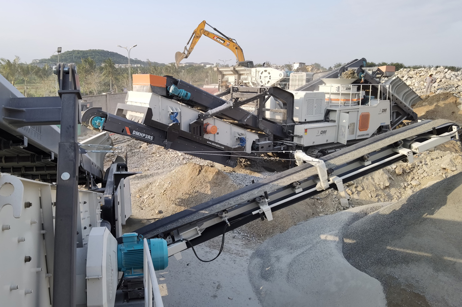 【東蒙案例】海南顎、錐、篩移動站破碎生產(chǎn)線火熱投產(chǎn)！